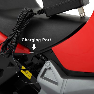 6V Kids BMW Licensed Electric Ride-On Motorcycle with Training Wheels