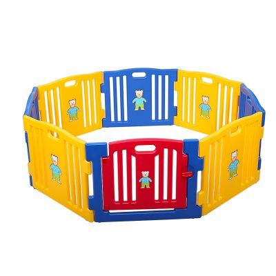 Collapsible 8 Panel Caring Play Pen for Baby