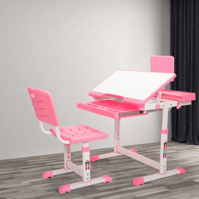 Kids Desk and Chair Set for Study, Painting