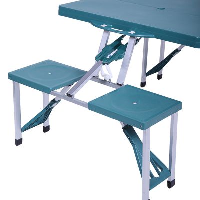 Kids Plastic Folding Table and 4 Chairs Dining