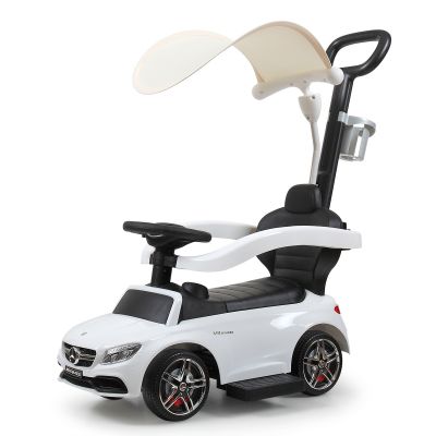 Mercedes 3-in-1 Toddler Ride on Push Car with Music