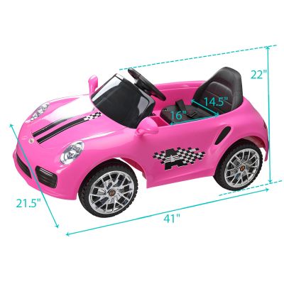 12V Porsche Kids Electric Toy Cars W/ Remote Control Power Wheels