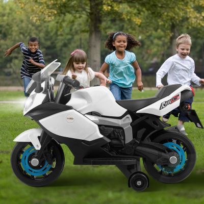 6V Kids BMW Licensed Electric Ride-On Motorcycle with Training Wheels