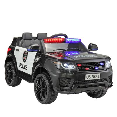 Kids Electric Ride On Police Car with Lights and Sirens