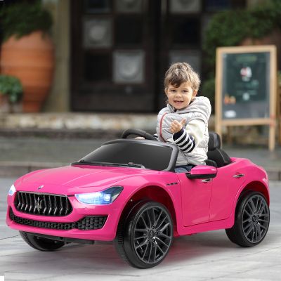 Maserati Ghibli Licensed 12V Ride on Truck Car with Remote Control-Pink