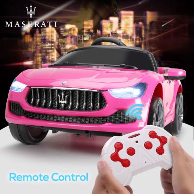 Maserati Ghibli Licensed 12V Ride on Truck Car with Remote Control-Pink