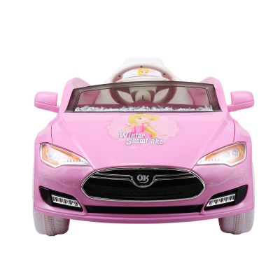 6V Girls Remote Control Ride On Car with LED Light