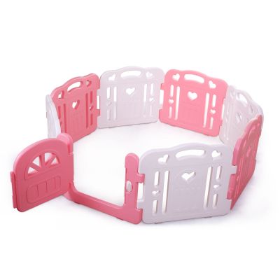 Hexagon Baby Girl Pink Playpen