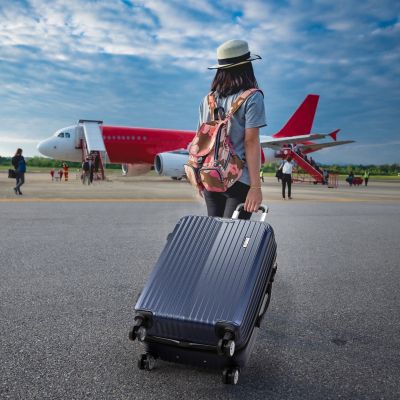 3 PCS ABS Luggage Set, Durable Hardside Suitcase with TSA Lock & Spinner Wheels, Lightweight, 20 24 28 Inch, Silver