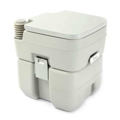 Plastic Portable Camping Flushing Toilet Loo