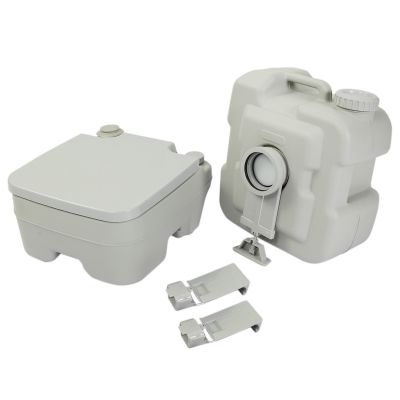 Plastic Portable Camping Flushing Toilet Loo