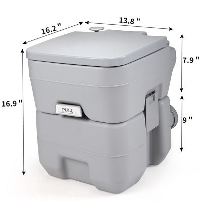 Portable Travel Cassette Toilet 5 Gallon Camping Potty