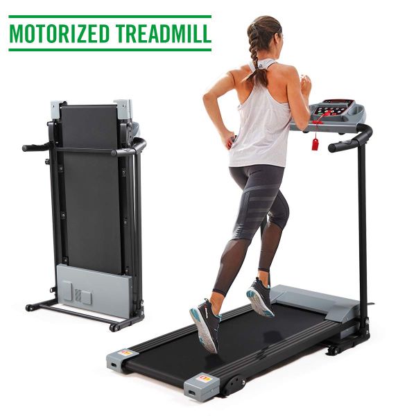 JAXPETY Folding Treadmill Fitness Machine Gym & Home Electric Motorized Power Treadmill 700W