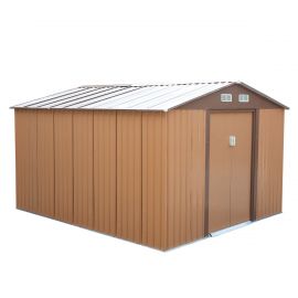 9X10 ft Outdoor Metal Shed Building for Backyard Garden Tools