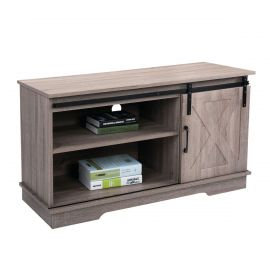 TV Stand for 50" TVs Farmhouse Style Media Console Storage Cabinet