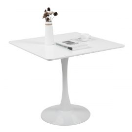 32” White Dinning Pedestal Saarinen Tulip Table