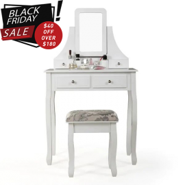 Mirrored Vanity Table for Beautiful Makeup