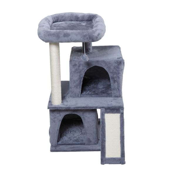 Cat tree with ramp clearance