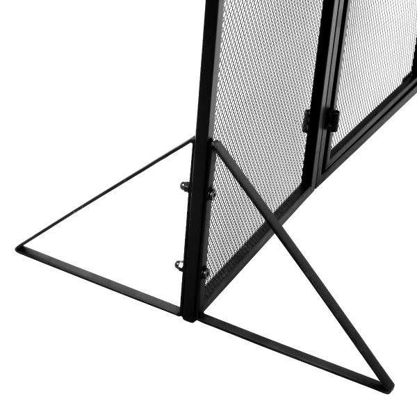 Dropship Fireplace Screen, Metal Fire Place Cover Two-Doors Large