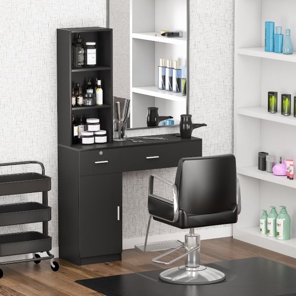 Beauty Salon Spa Styling Station Trolley Equipment Rolling Storage