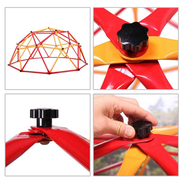 Child Playground Dome Climber W/Climbing Frame