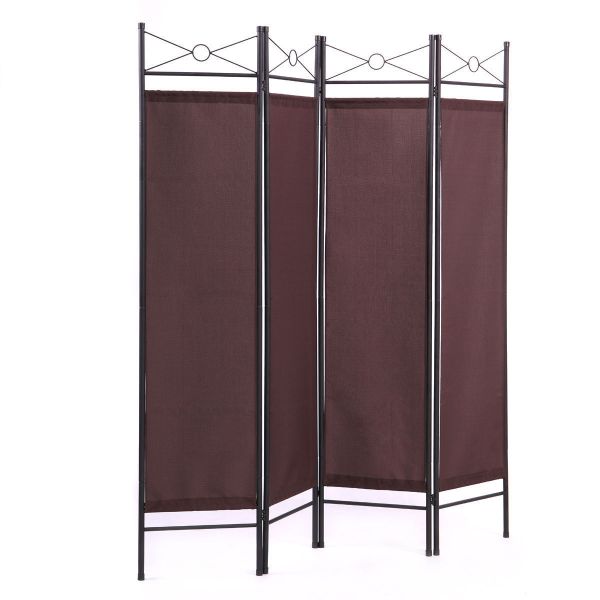 4 Panel Folding Accordion Room Divider Separator