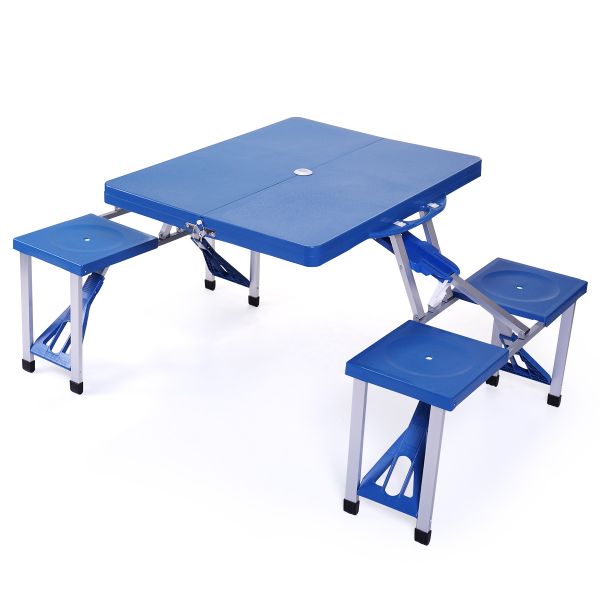 Kids Plastic Folding Table and 4 Chairs Dining