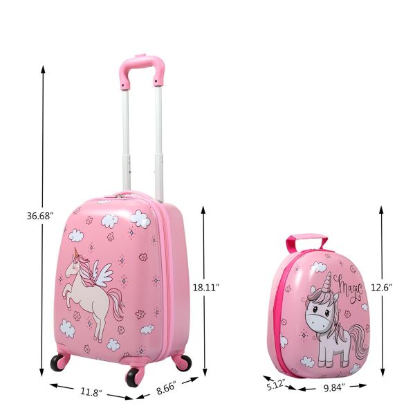 Girly discount suitcase set