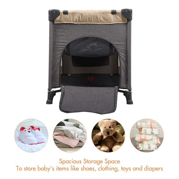 Folding Baby Toddler Portable Travel Crib
