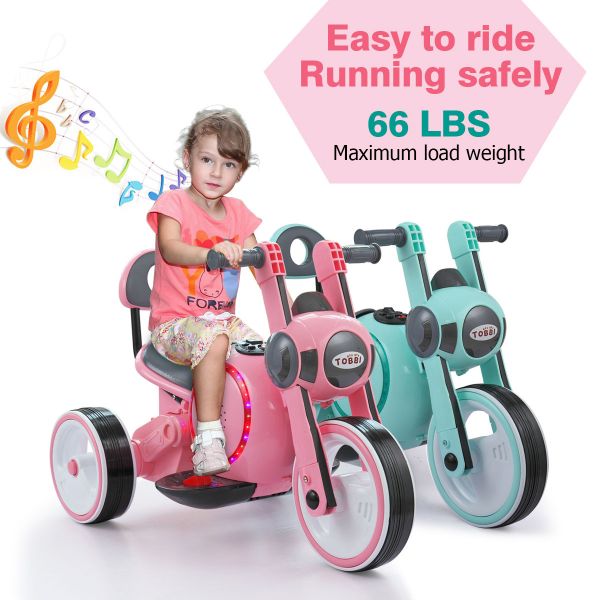 Kids 3 Wheel Motorcycle 6V Powered Riding Toy
