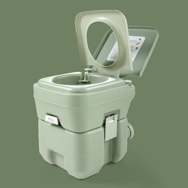 Toilette portable Jaxpety, 20L5.28 Gallon Commode Maroc