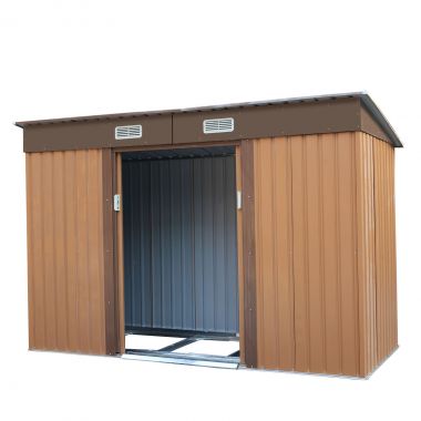 9×4 ft Outdoor Metal Garden Storage Shed Buildings