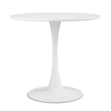 Modern Round White Tulip Pedestal Table