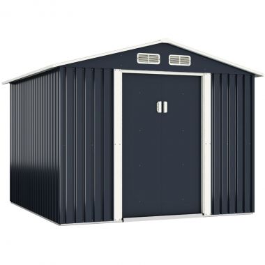 8 x 8 ft Outdoor Motorcycle & Garden Tool Storage Shed