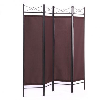 4 Panel Folding Accordion Room Divider Separator