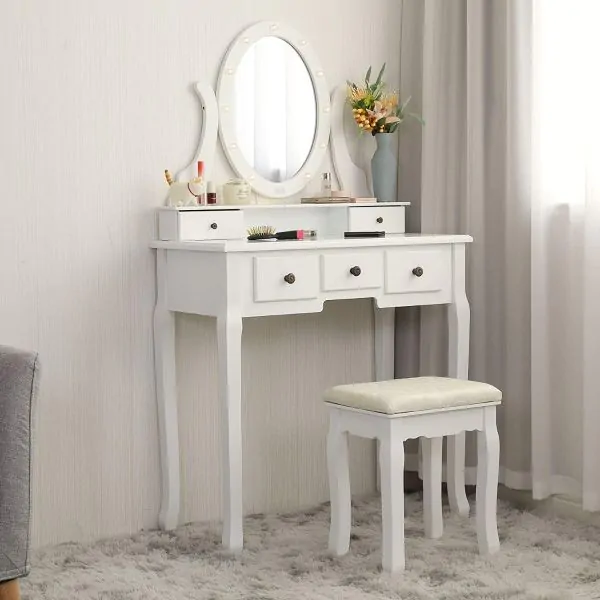 Jaxpety vanity table is a good choice for your rooms