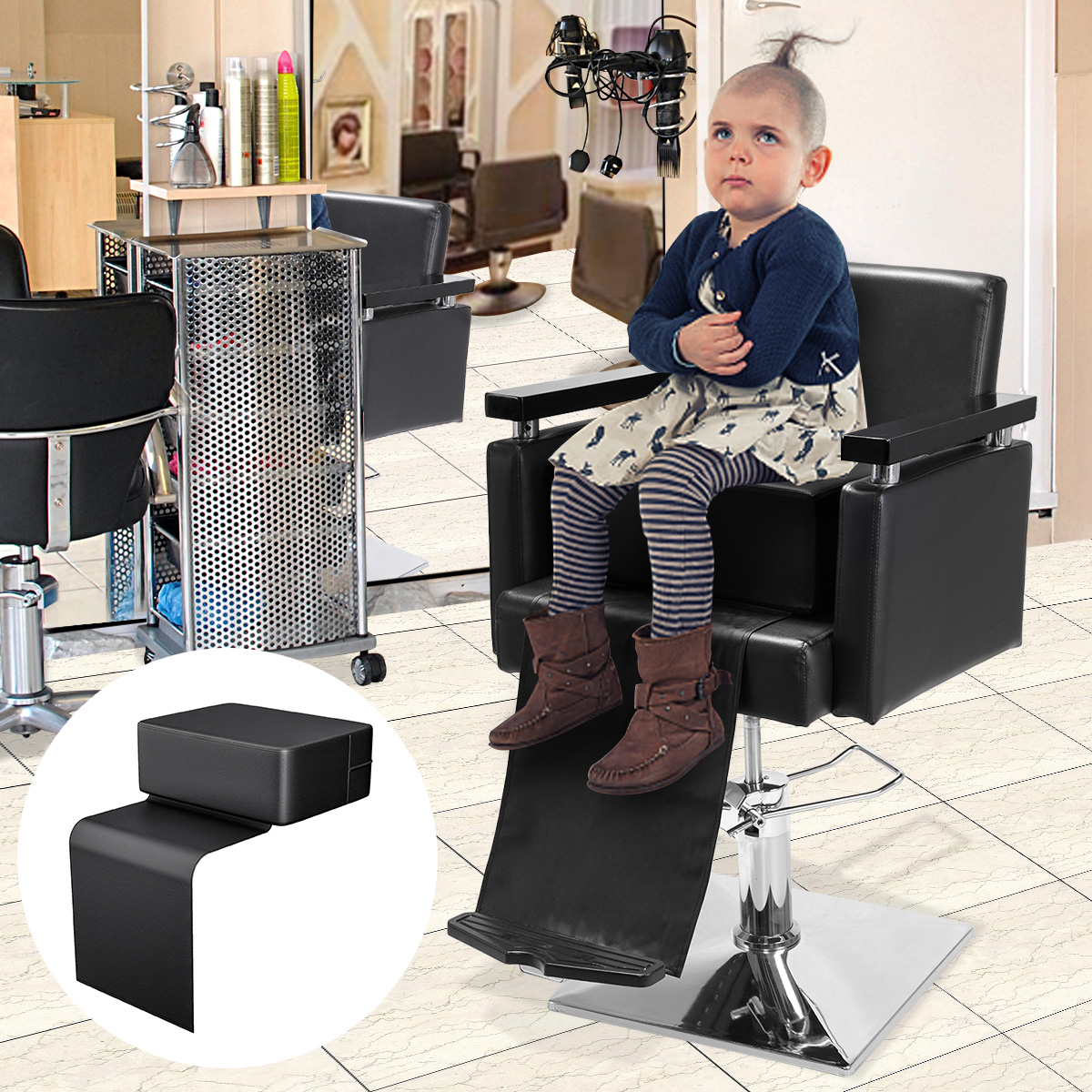 Jaxpety Child Booster Seat Cushion for Salon Styling Chair